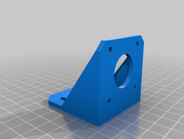 nema 17 mount 3d printer parts 2020 extrusion motor 3D print model - Mito3D