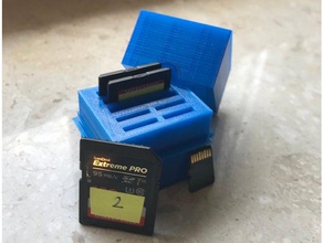 sd-card-box gadgets micro sd sd-Karte sd-Karten-Halter 3d print model - Mito3D