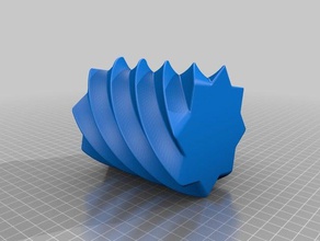 twisted pencil holder art tools 3d print model - Mito3D