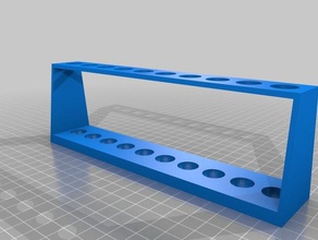 test tube rack aquarium testing api brand tool holders boxes customized 3d print model - Mito3D
