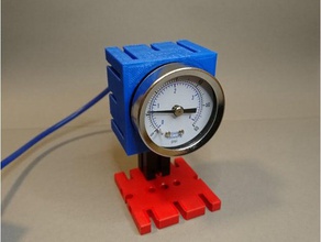fischertechnik pneumatic air pressure gauge Bau Spielzeug 3d print model - Mito3D