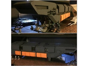 rogue onezeta shuttle star wars legion scale vehicles scarif starwars 3d print model - Mito3D