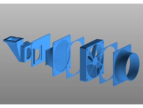 anycubic photon d'air du système de ventilation 3d l'imprimante accessoires airfilter filtre à air d'échappement 3d print model - Mito3D