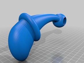 curved bumberv2 150mm art 3d print model - Mito3D