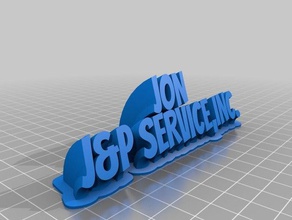 j&p jon de la oficina personalizado 3d print model - Mito3D