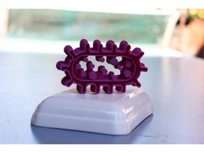 bacteria cookie cutter kitchen dining cookiecutter 3d print model - Mito3D