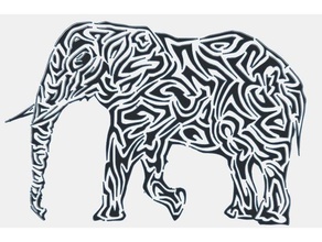 el elefante art la junta 3d print model - Mito3D