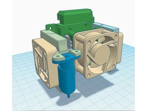 e3d chimera mount creality cr endertevo tornadoetc printer parts cr-10 3d print model - Mito3D