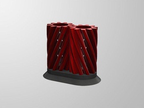 helical gear pencil holder other cage helix nsfw 3d print model - Mito3D