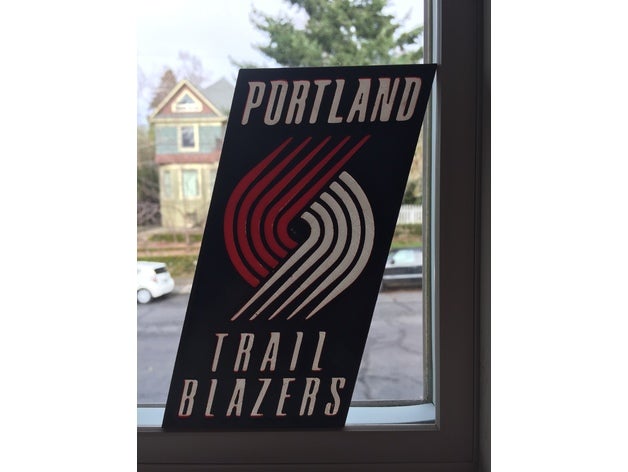 portland trail blazers logo sport outdoors trailblazers 3D print model - Mito3D