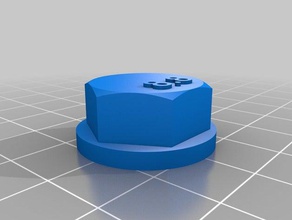 bullone m12 testa magnete del frigorifero organizzazione 3d print model - Mito3D