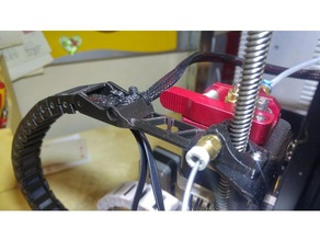 filament cable holder chain mount 3d printer accessories management ender 3 extruder 3d print model - Mito3D