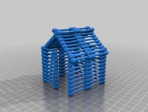 hisopo de algodón la casa los edificios estructuras 3d print model - Mito3D