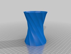 12 side twisted vase 3d printing 3d print model - Mito3D
