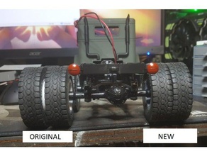 wpl lego doppiamente rim a bassa larghezza di offset rc i veicoli auto pneumatici c14 3d print model - Mito3D