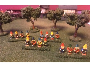 15mm gnome army hott games 3d print model - Mito3D