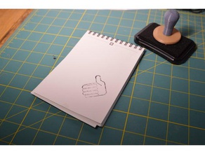 thumbs up stamp art tools 3d print model - Mito3D
