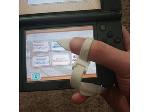 thumb stylus nintendo ds 3ds wrist strap video games 3d print model - Mito3D