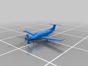 pilatus pc-12 de la ingeniería avión 3d print model - Mito3D