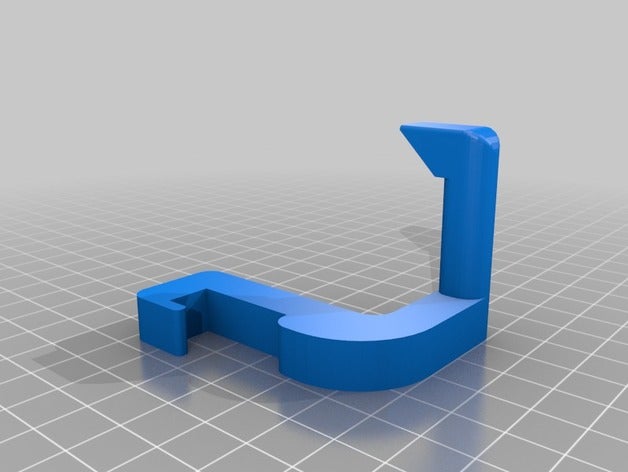 patte de suspension pour casque bureau cintre 3D print model - Mito3D