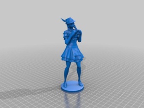 fortnite inspired heidi love 3d printing battle royal models static statue 3d print model - Mito3D