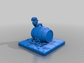 mause sculture dd gnome ladro 3d print model - Mito3D