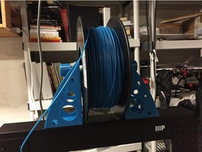 stefano wilkerson 3d la stampante accessori dispenser filamento titolare bobina di monoprice multimateriale 3d print model - Mito3D