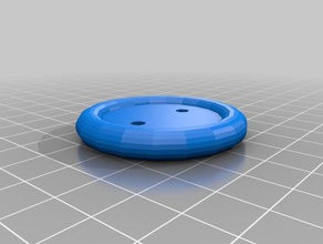 bouton rayon de 2 trous le remplacement pièces personnalisé 3d print model - Mito3D