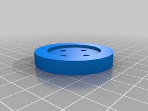 button angle 4 holes replacement parts customized 3d print model - Mito3D