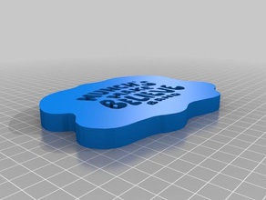 munchs grup logosu inandırmak 2d sanat msk chuck peynirler 3d print model - Mito3D
