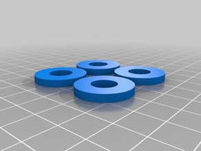 10x22x3 rondelle parçalar özelleştirilmiş 3d print model - Mito3D