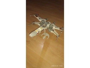 lego x-wing 9493 rebel stand più semplice stampa hobby 3d print model - Mito3D