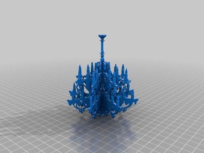 baroque lamp 3d printing 3d print model - Mito3D
