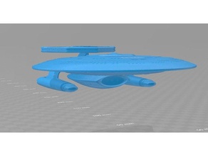 star trek-tng-ära nebula-Klasse redux Fahrzeuge starship 3d print model - Mito3D