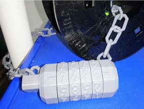 chain bike lock tools 3d print model - Mito3D