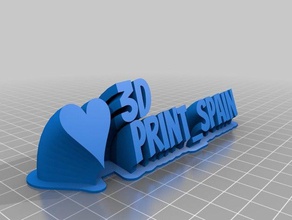 3d baskı İspanya ofis özelleştirilmiş 3d print model - Mito3D