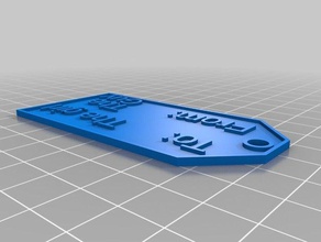 my customized gift label other 3d print model - Mito3D