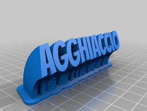 agghiaccio basso office customized 3d print model - Mito3D