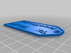 my customized gift label other 3d print model - Mito3D