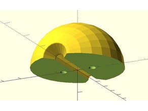 paraglider sphere toggle half outdoor garden brake paramotor ppg 3d print model - Mito3D