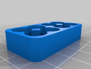 personnalisé, pile aaa plateau épais de base organisation 3d print model - Mito3D