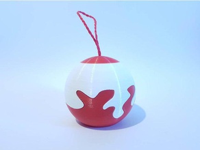 quebra-cabeça árvore de natal, bauble decoração natal enfeite 3d print model - Mito3D