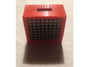 boitier led de matrice 8x8 3d l'impression 3d print model - Mito3D