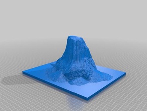 devils tower national monument buildings structures 3d print model - Mito3D