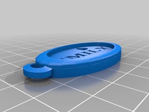 Anahtarlık isimler aksesuarlar bibelot çekicilik hediye kolye sız mevcut biblo 3d print model - Mito3D