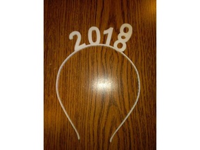 headband new year 2019 accessories 3d print model - Mito3D