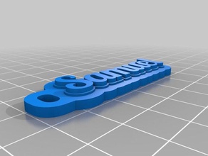 samuel tag llavero llaveros personalizado 3d print model - Mito3D