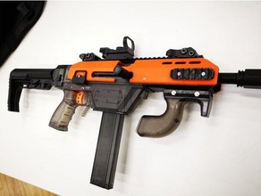 nerf retaliator smg kit les jouets jeux blaster pistolet mod 3d print model - Mito3D