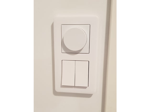 ikea tradfri dimmer bracket schneider exxact replacement parts hue remote electric 3D print model - Mito3D