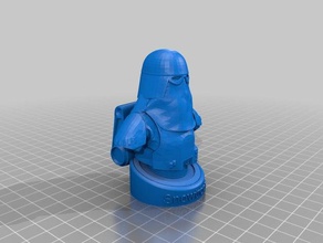 snowtrooper busto pessoas star wars 3d print model - Mito3D